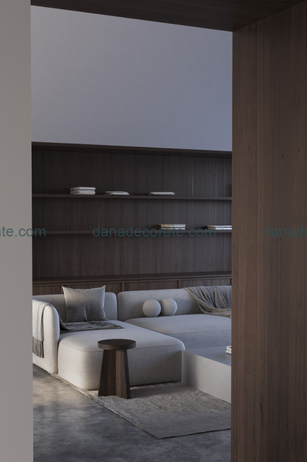 Thiết kế thi công hoàn thiện nội thất gỗ óc chó cao cấp hiện đại