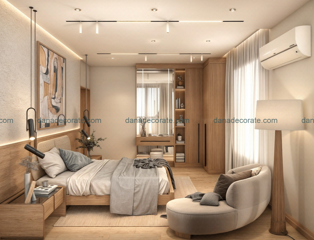 Thiết kế thi công nội thất phòng ngủ căn hộ chung cư tại Đà Nẵng