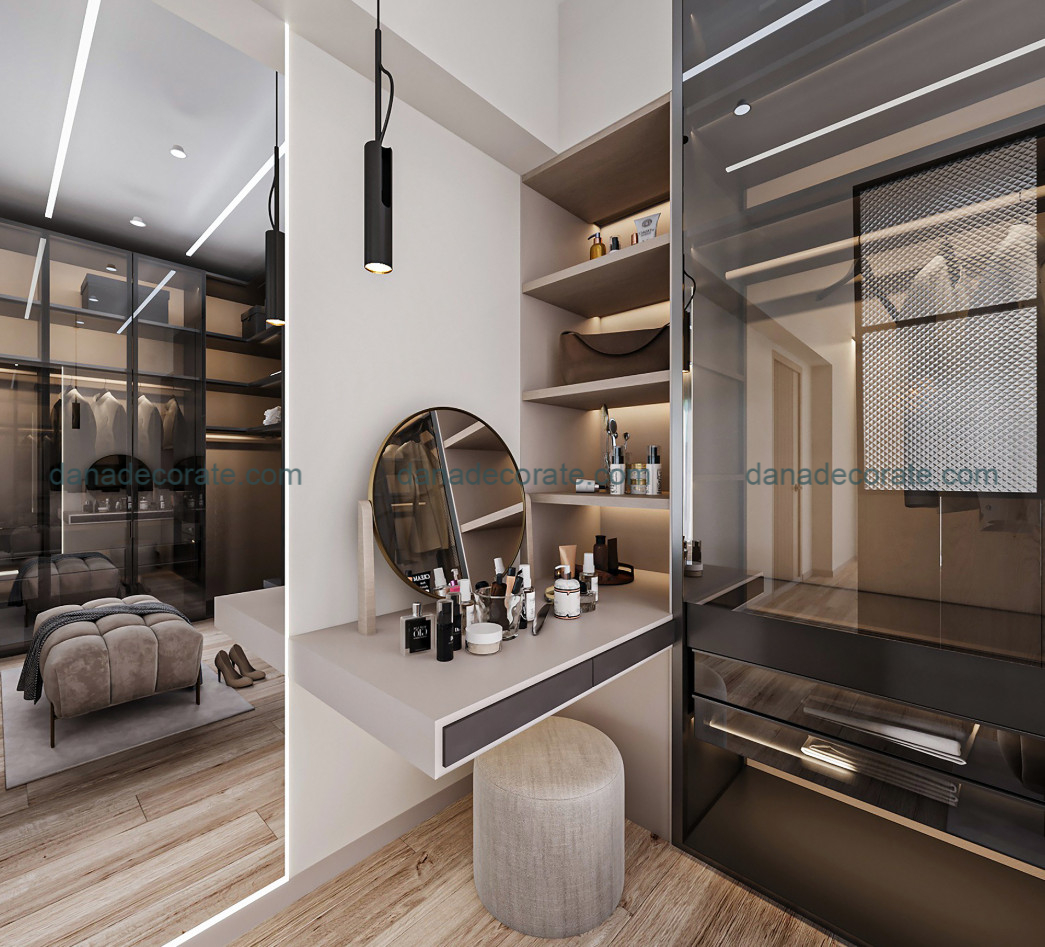 Thiết kế thi công nội thất phòng ngủ căn hộ theo phong cách kiến trúc hiện đại sang trọng tại Đà Nẵng