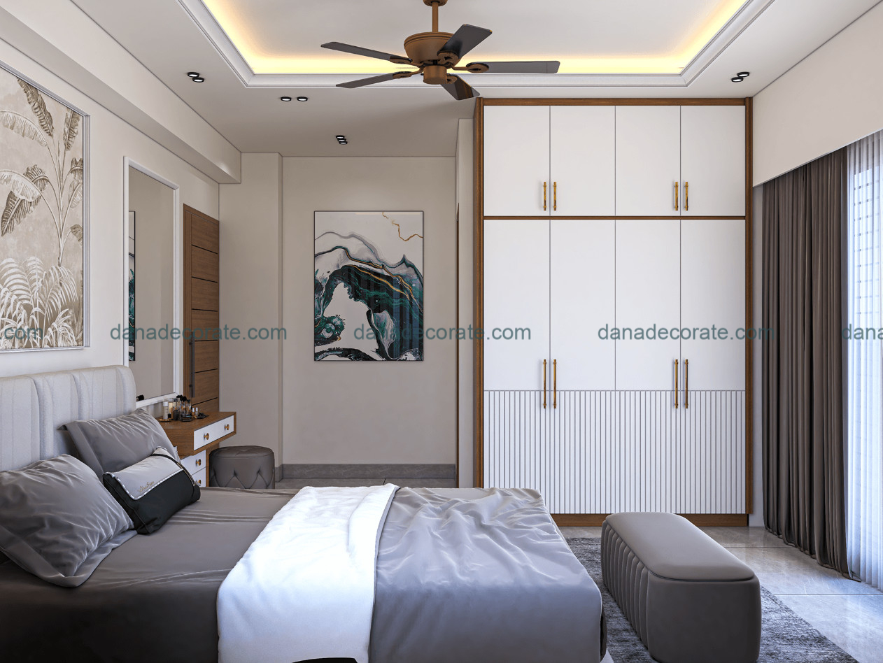 Thiết kế thi công nội thất phòng ngủ phong cách hiện đại sang trọng
