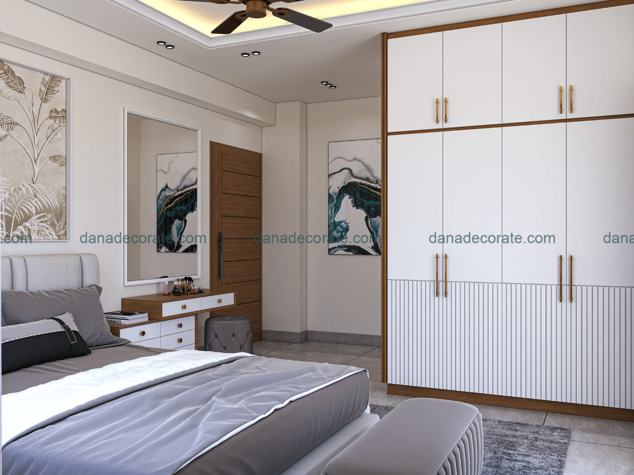 Thiết kế thi công nội thất phòng ngủ phong cách hiện đại sang trọng